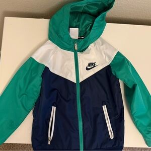 Nike Teal and Navy Hooded Jacket